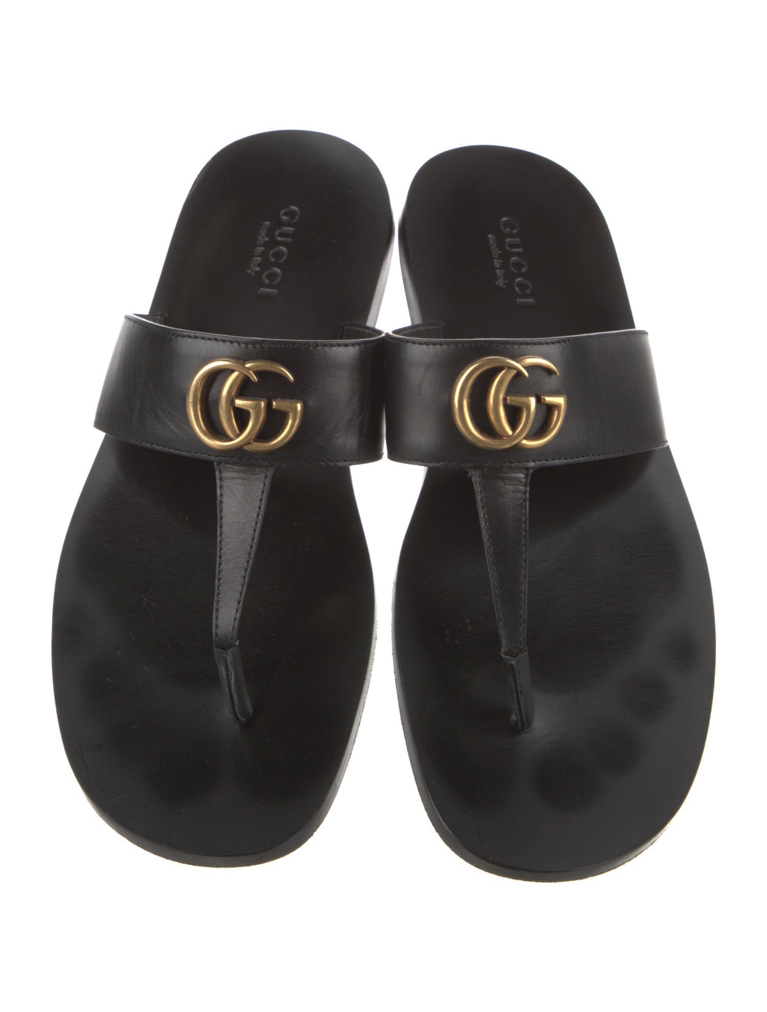 Gucci Leather Flip Flops